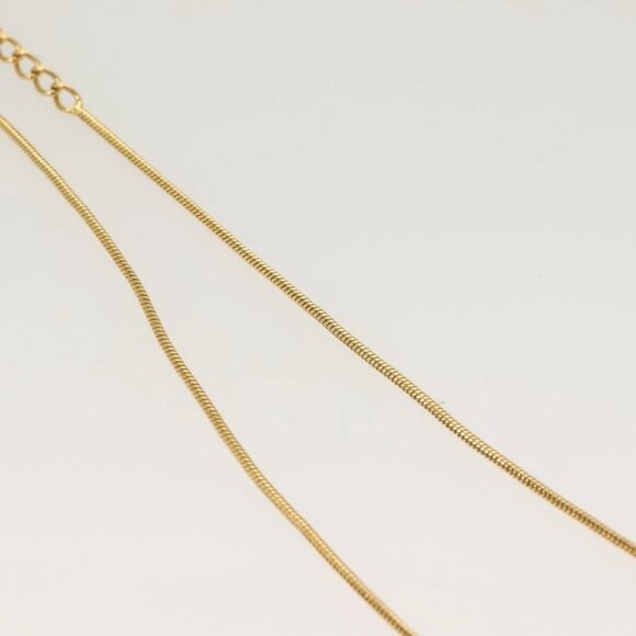 Christian Dior Necklace metal Gold Auth SW950 - Picture 6 of 16